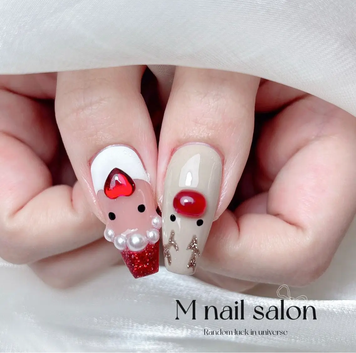 ネイル ハンドネイル M🌷nail 長さだし専門店のネイルデザイン