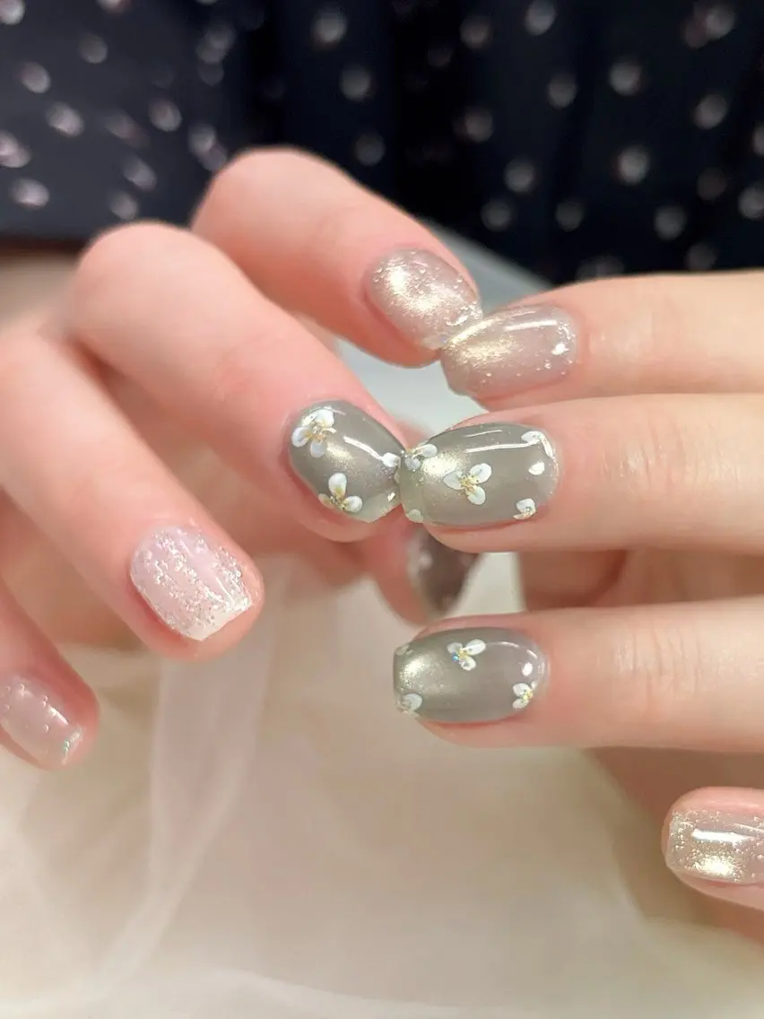 ネイル ニュアンスネイル オフィスネイル 春ネイル ハンドネイル kaho.  /期間 限定モデル募集のネイルデザイン