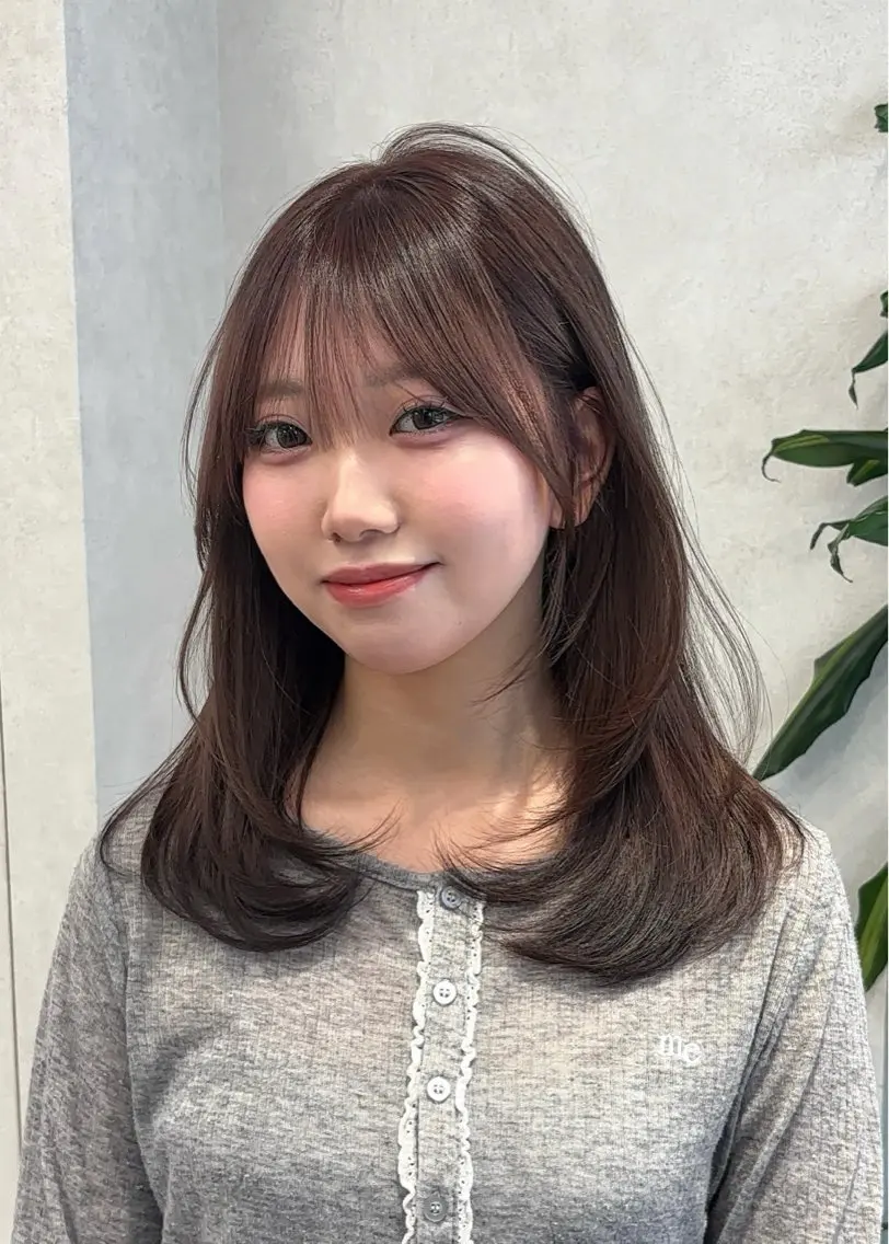 ロング カット トリートメント 結べるレイヤーカット /カラー/あさかのヘアスタイル