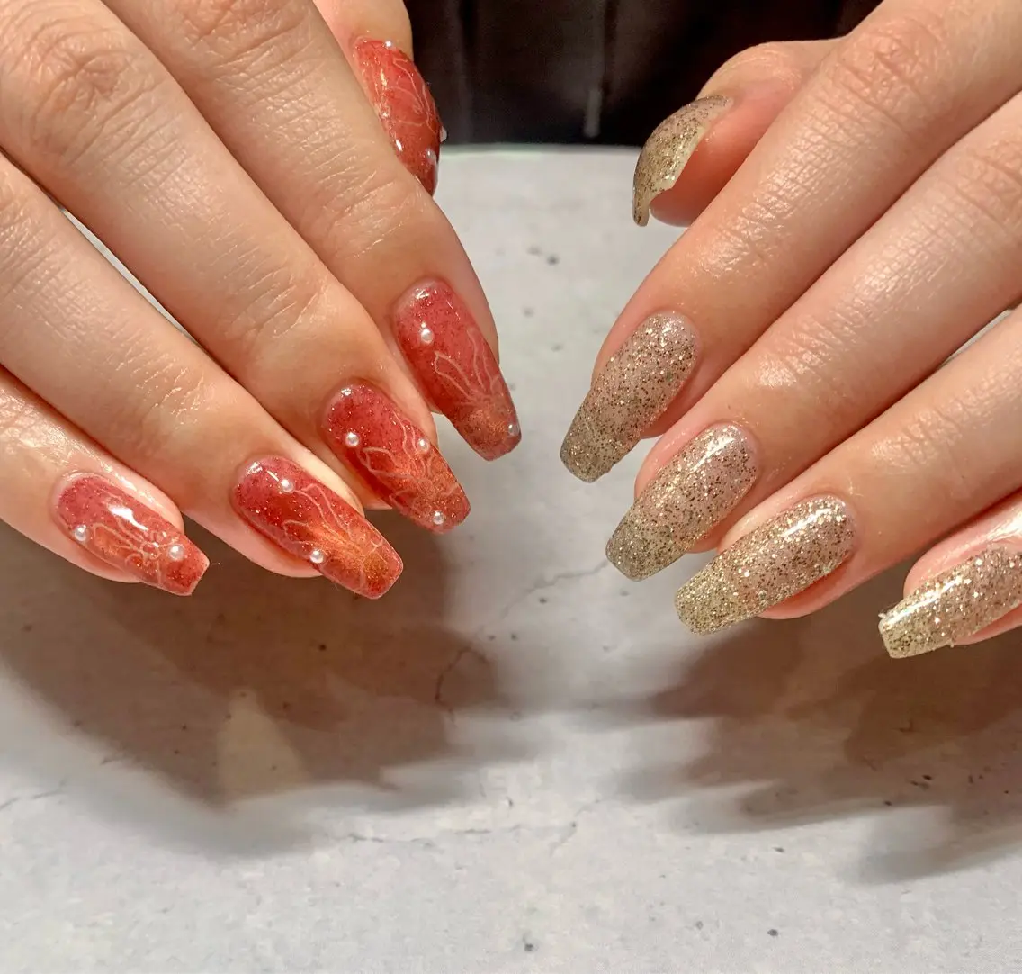 ネイル リボン ハンドネイル chika .のネイルデザイン