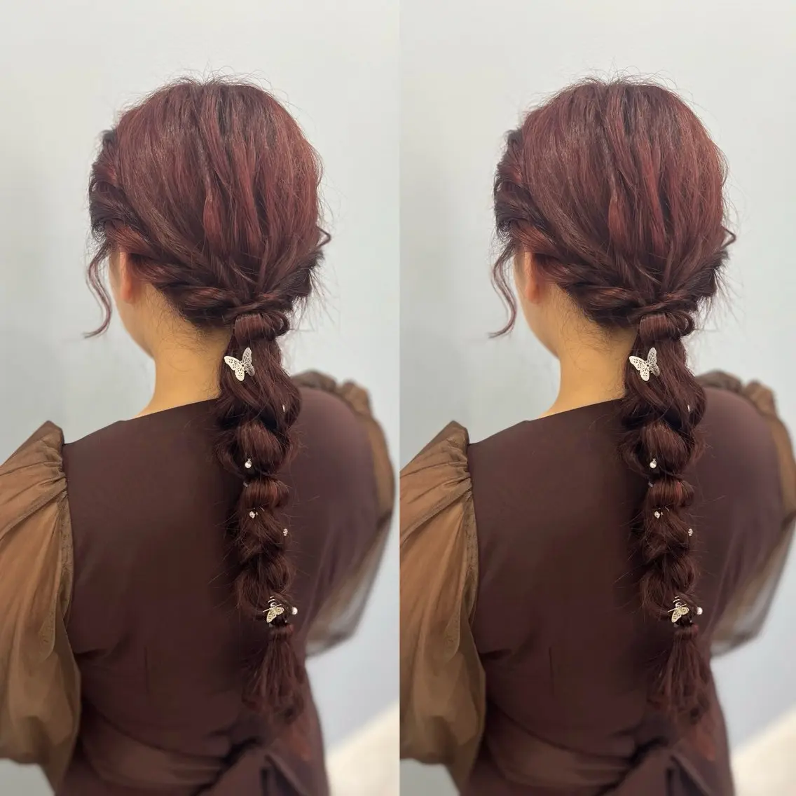 ロング 岡本 葵朱花のヘアスタイル