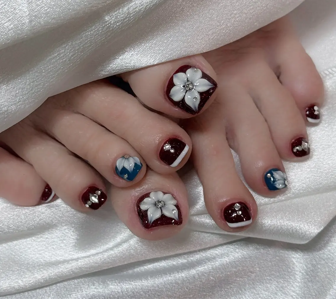 ネイル フットネイル フットネイル HANA.NAILS 自宅サロンのネイルデザイン