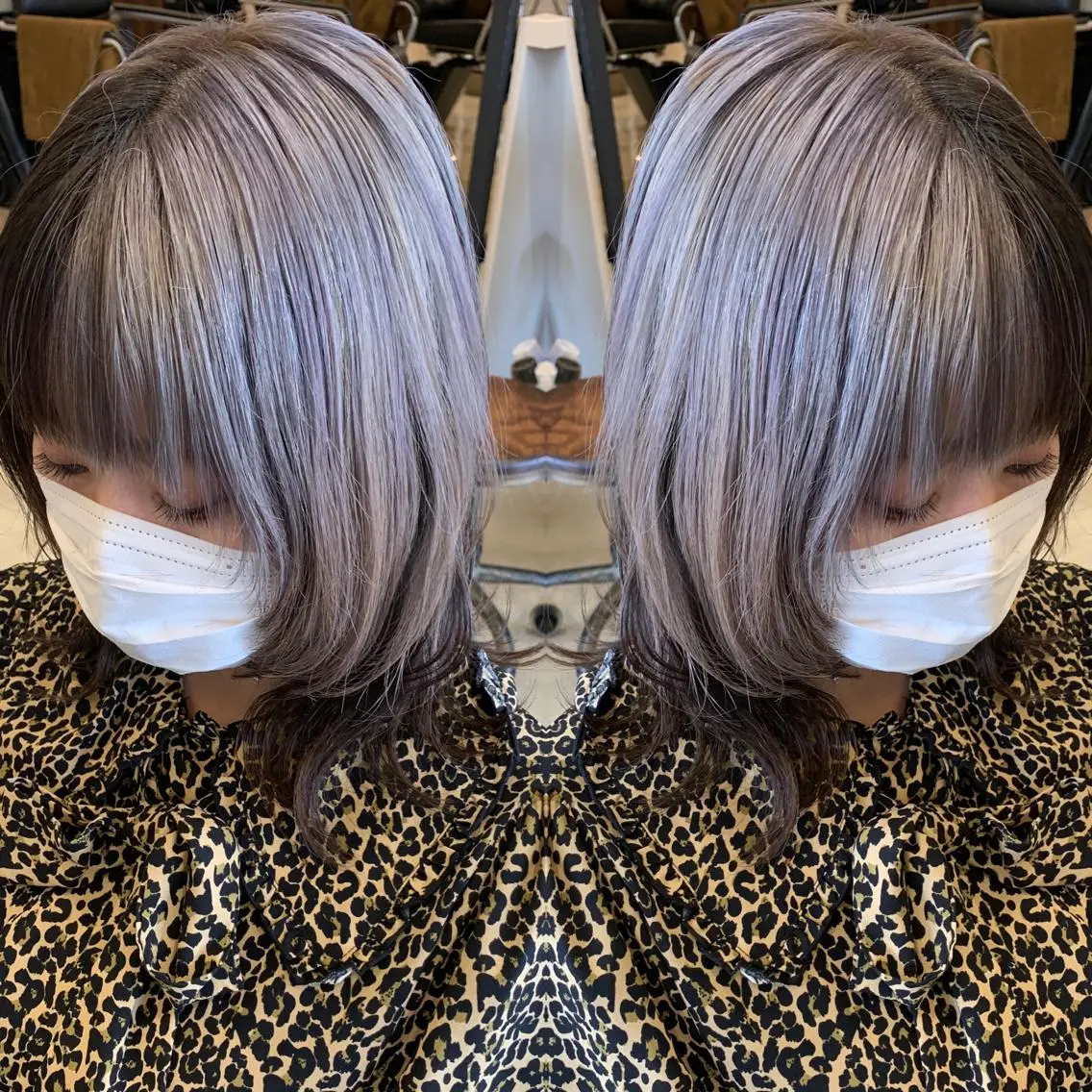 ミディアム カラー 伊藤 裕貴のヘアスタイル