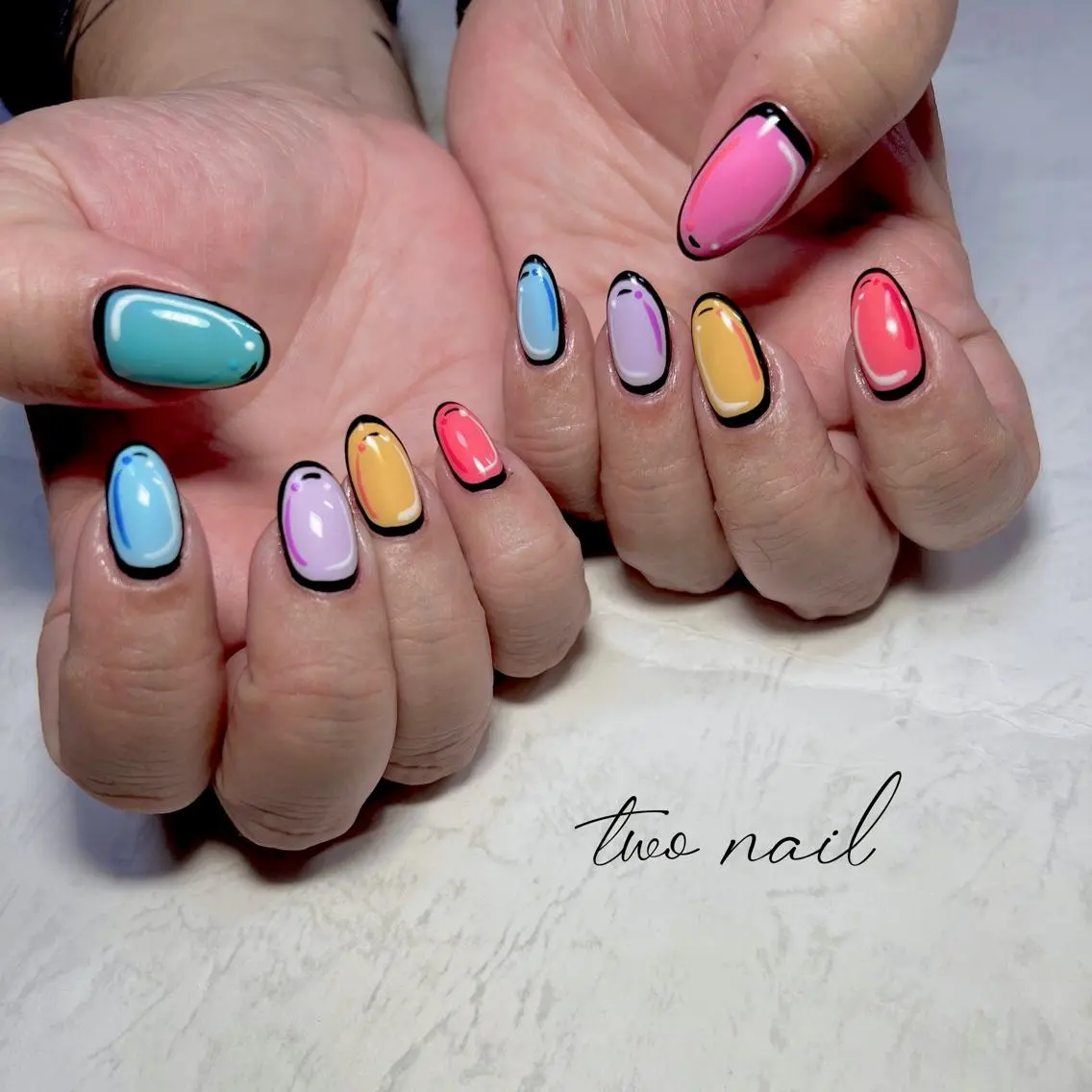 ネイル アートネイル フットネイル ハート ニュアンスネイル オフィスネイル two nailのネイルデザイン