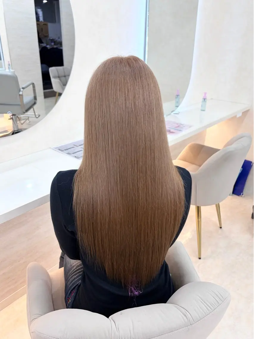 ロング ヘアカラー トリートメント ヘッドスパ 角田 満帆のヘアスタイル
