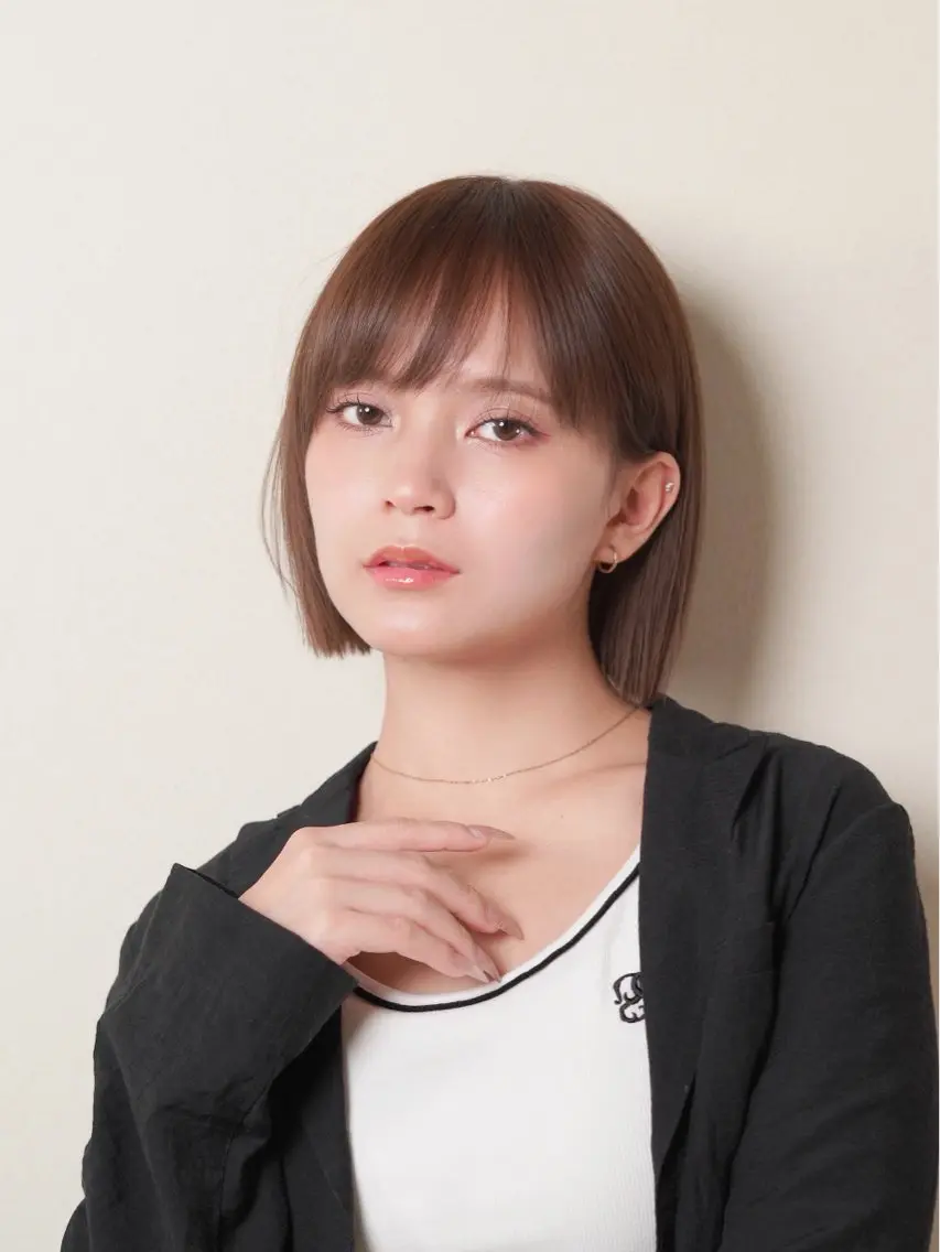 ショート ボブ カット 銀座/モテ🤍垢抜け レイヤー/ナナコのヘアスタイル