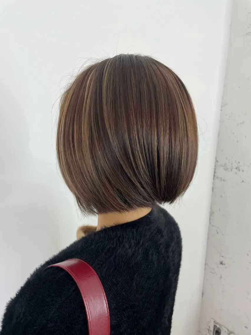 ショート ショートボブ ボブ ショートヘア MINAMO 韓国レイヤーのヘアスタイル