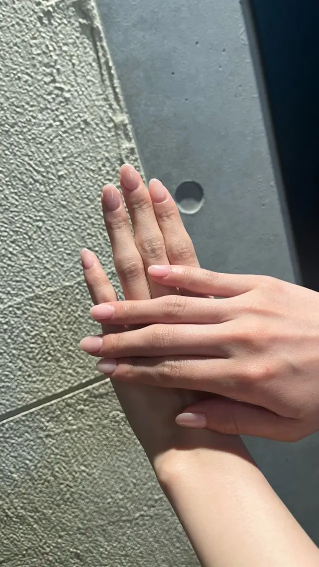 ネイル ワンカラーネイル ピンク feminine nailのネイルデザイン