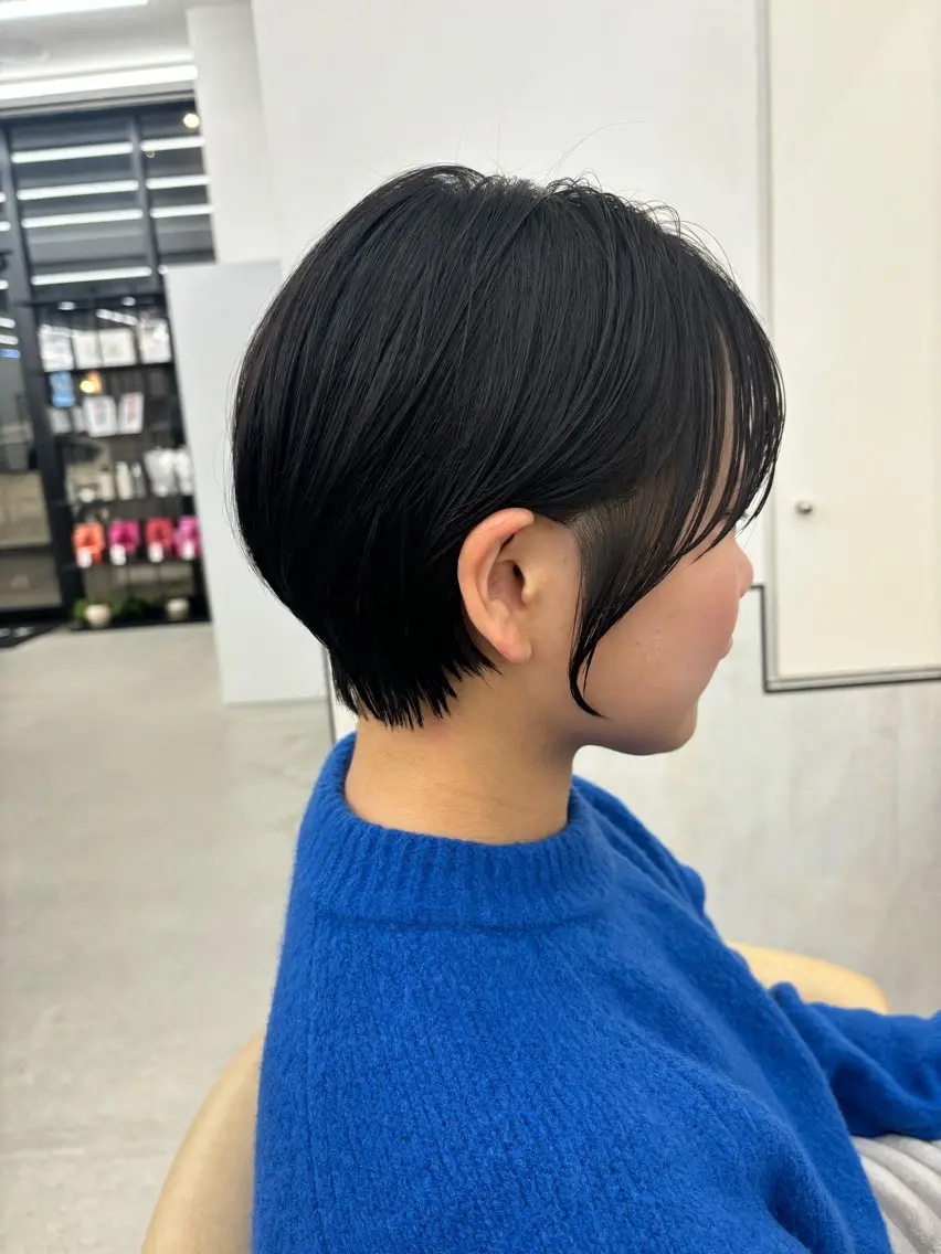 ショート パーマ 韓国風レイヤーカット 松葉翔のヘアスタイル