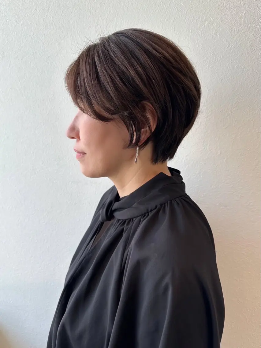 ショート ショートヘア カット トリートメント 間水 和樹のヘアスタイル