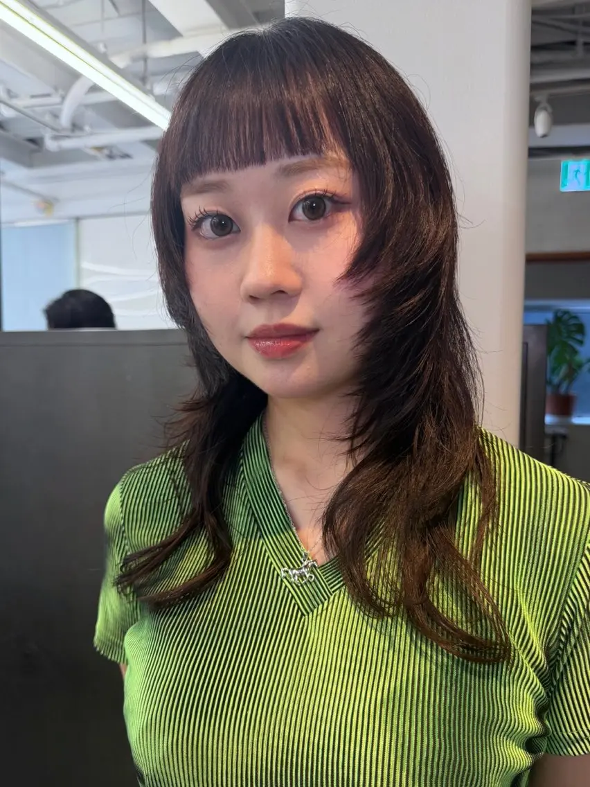 ロング カット パーマ ボブ/レイヤー /清水凜のヘアスタイル