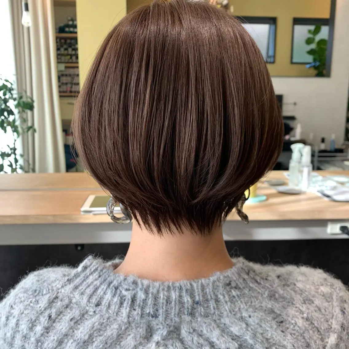 ショート カラー オレンジ ショートヘア hubhair レイヤー/透明感のヘアスタイル