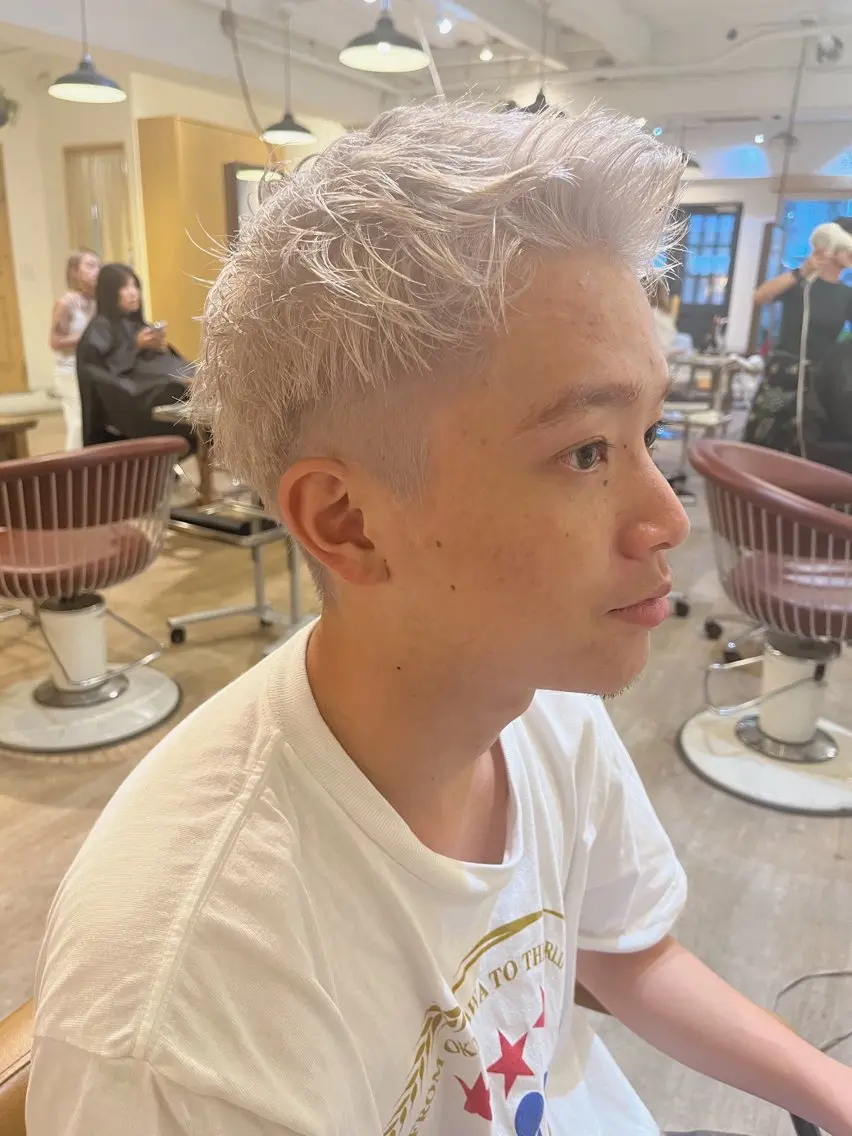 ショート カラー メンズ カット ヘアカラー 🌿パーマ大好評 メンズ特化🌿ワタルのヘアスタイル