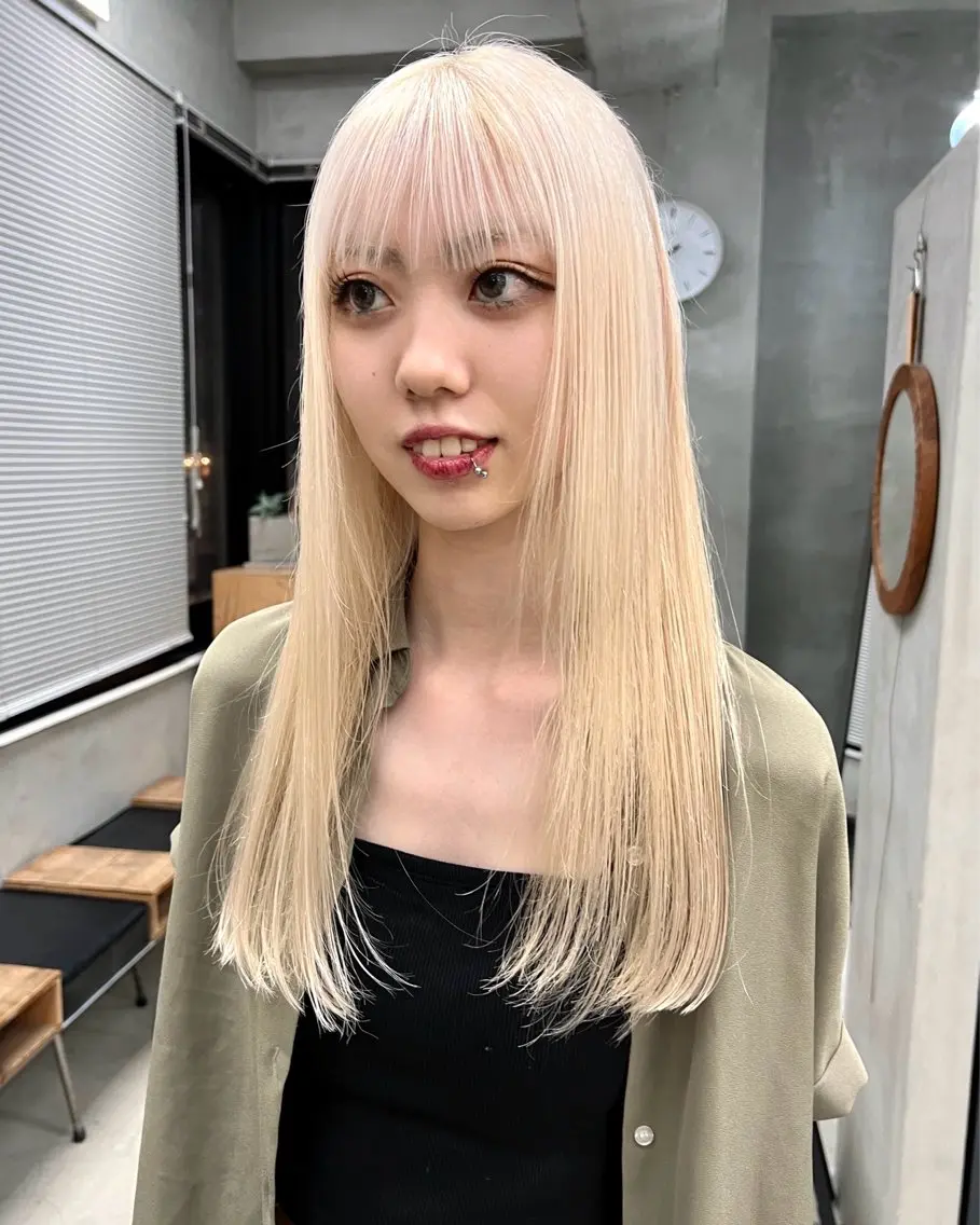 ロング ロング カット ヘアカラー トリートメント Kaito🐶 /デザイン/レイヤーのヘアスタイル