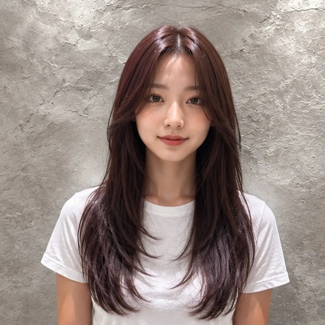 ロング カラー 小島 咲音/艶カラー /レイヤー/縮毛矯正のヘアスタイル