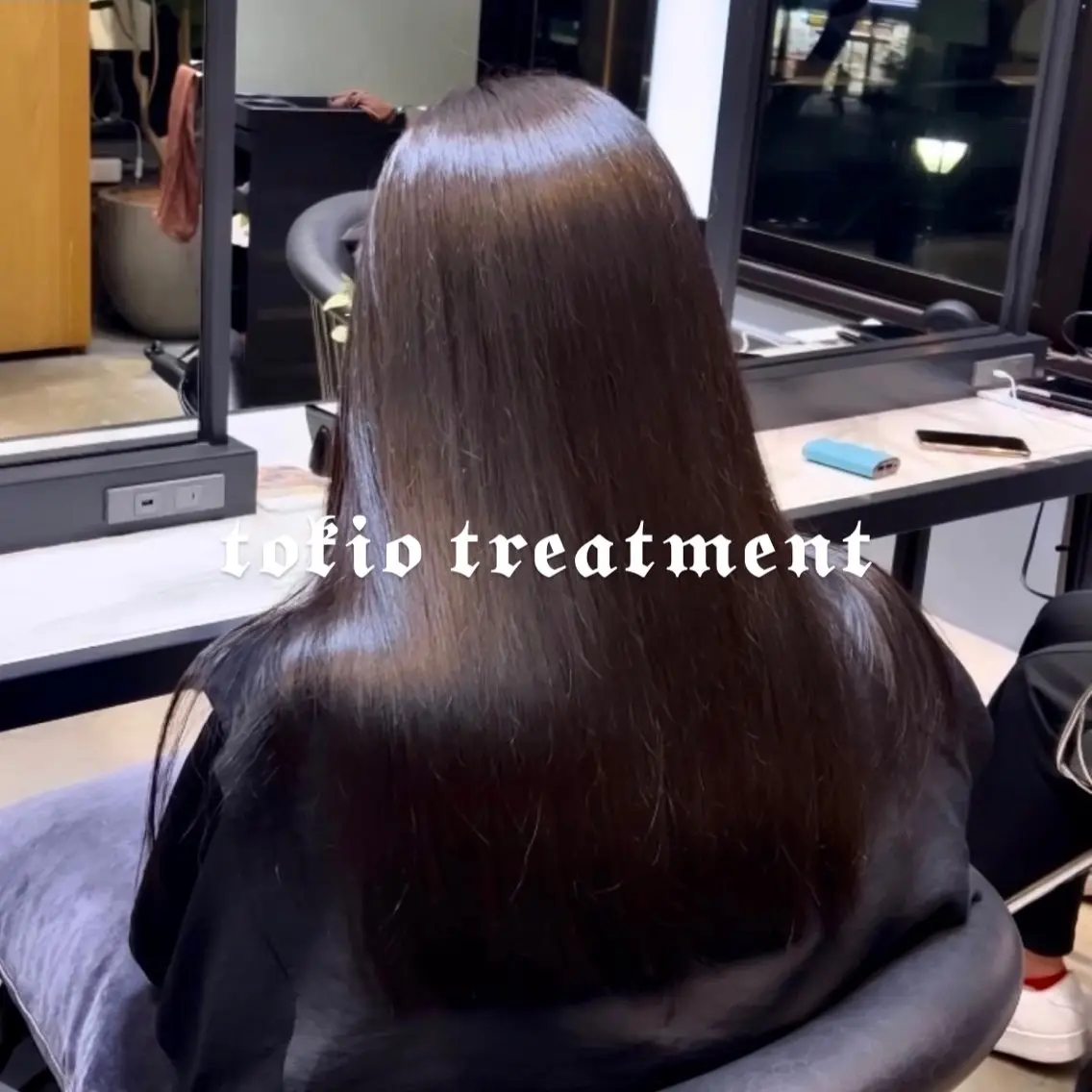 ロング カラー UENO☆髪質改善 小顔カット艶カラーのヘアスタイル