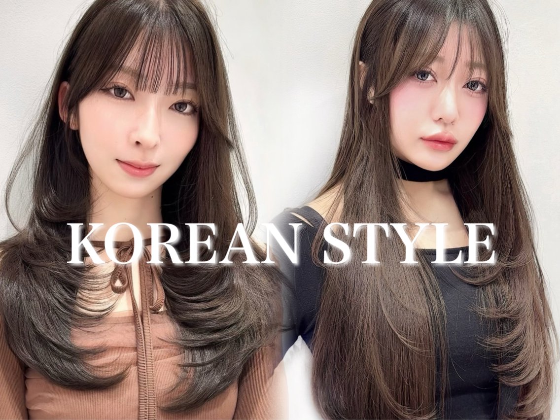 ミディアム カラー カット ヘアカラー トリートメント 木屋元一/縮毛矯正 /前髪/レイヤーのヘアスタイル