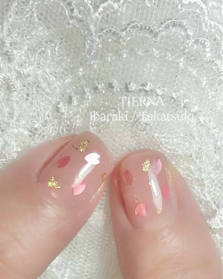 ネイル 桜ネイル 【ティエルナ】 えつこのネイルデザイン