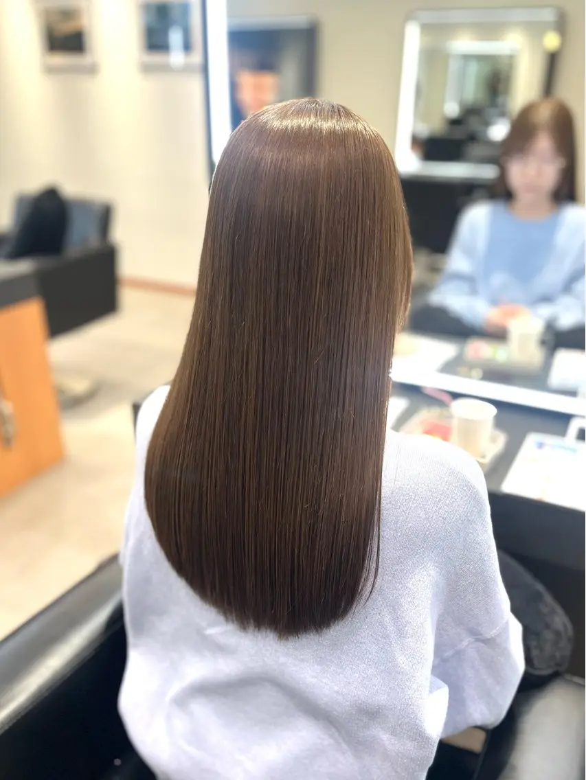 ロング 髪質改善・水素カラー ARIA(ému)のヘアスタイル