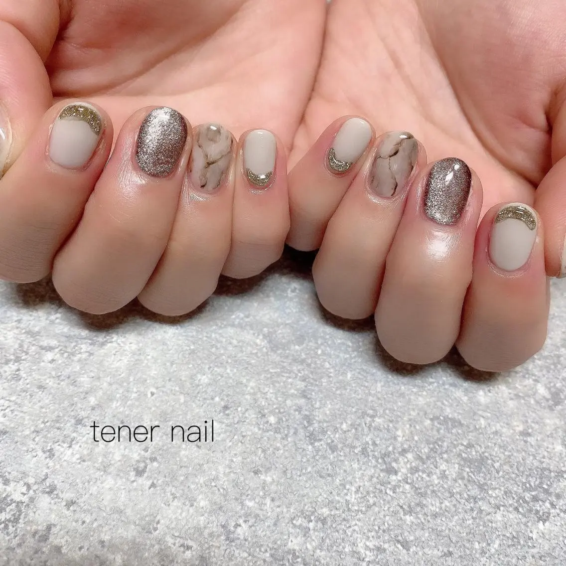 ネイル フラッシュネイル 大理石ネイル(マーブル) テネルネイル tener nailのネイルデザイン