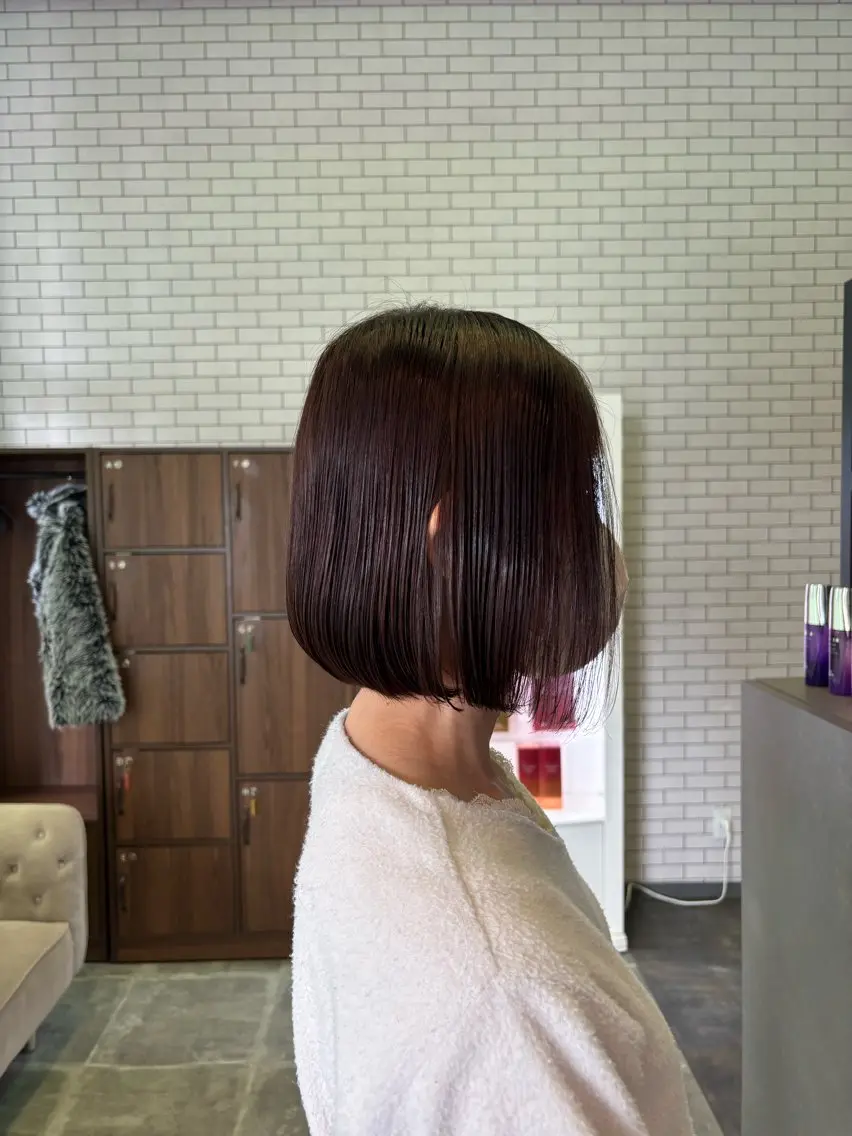 ミディアム ボブ トリートメント カット 古田 穂香/似合わせカラーのヘアスタイル