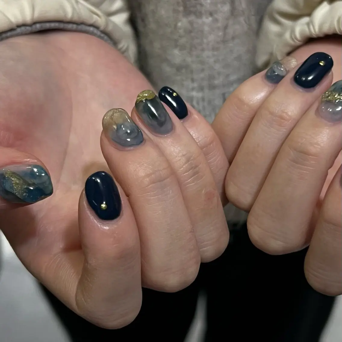 ネイル ハンドネイル Hata nail 🎀個性派ニュアンスのネイルデザイン