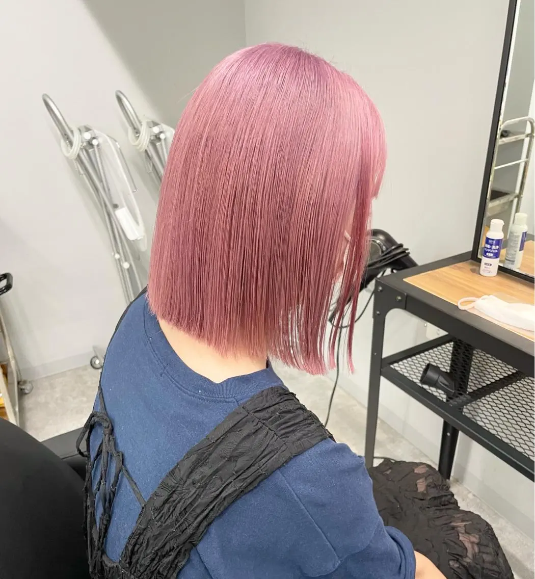 ミディアム カラー ブリーチ 心斎橋/ブリーチ minamiのヘアスタイル