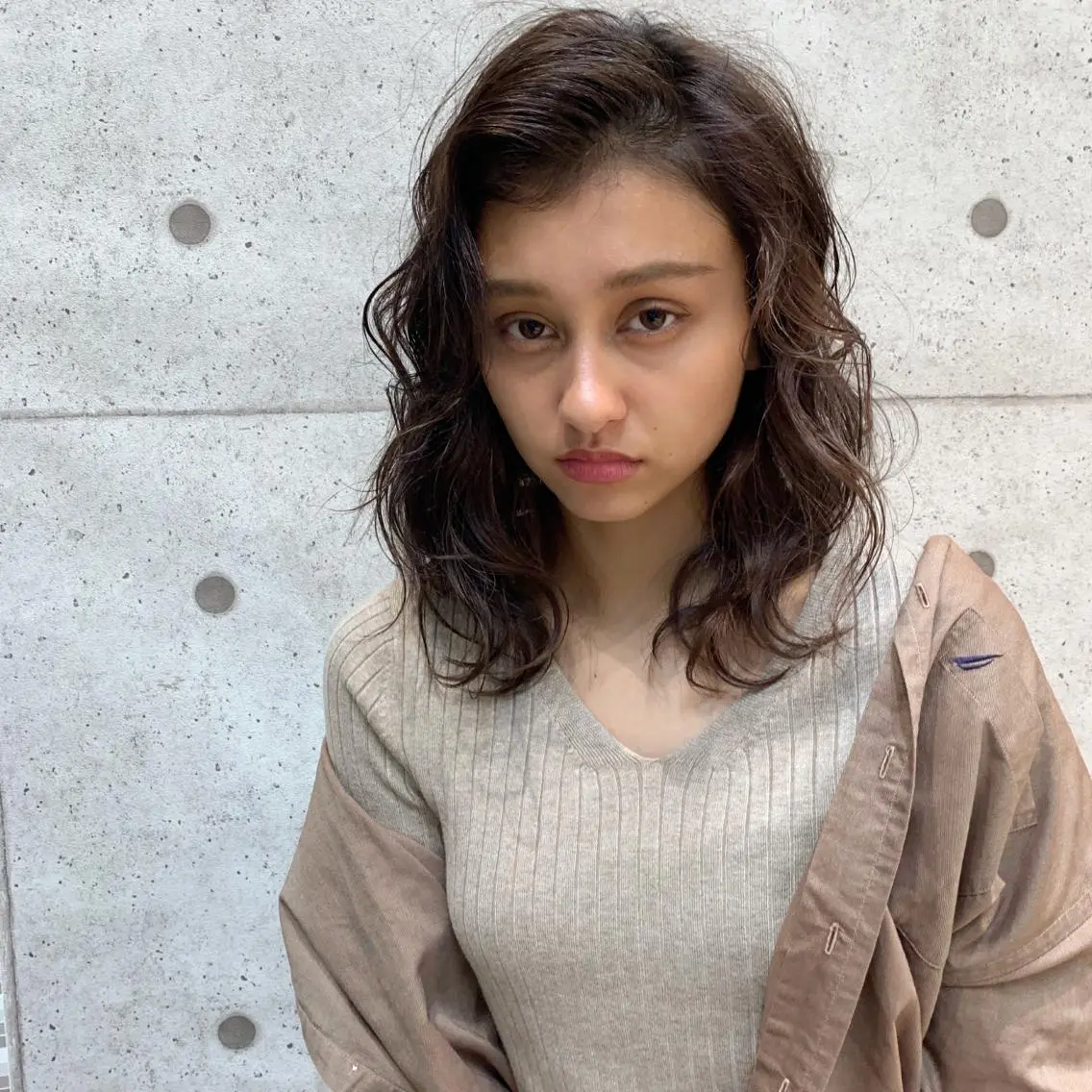 セミロング カラー 【韓国風くびれヘア】 joule小木曽輝のヘアスタイル