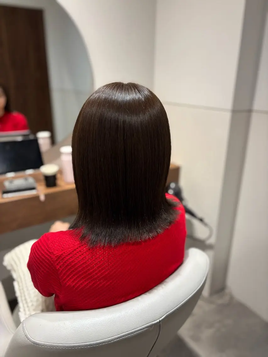 ミディアム ヘアカラー トリートメント 美髪特化 🤍erikaのヘアスタイル