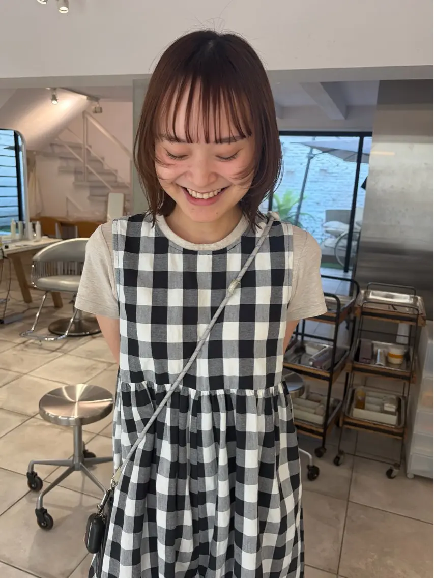 ショート ボブ レイヤーカット rin 京都美容室のヘアスタイル