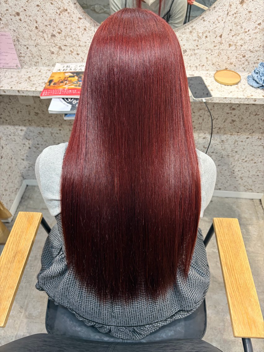 カラー ボルドーカラー ヘアカラー [lani ] konatsuのヘアスタイル