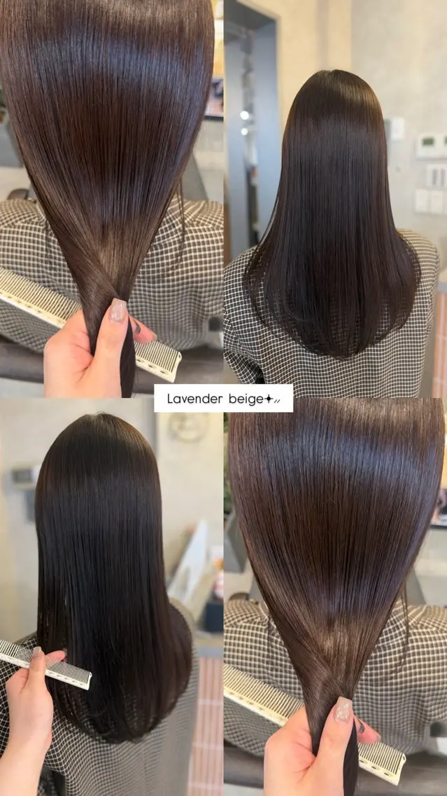 セミロング カラー ベージュカラー ラベンダーカラー カット ヘアカラー トリートメント 梅田/ 髪質改善/ 似合わせ/RINKAのヘアスタイル