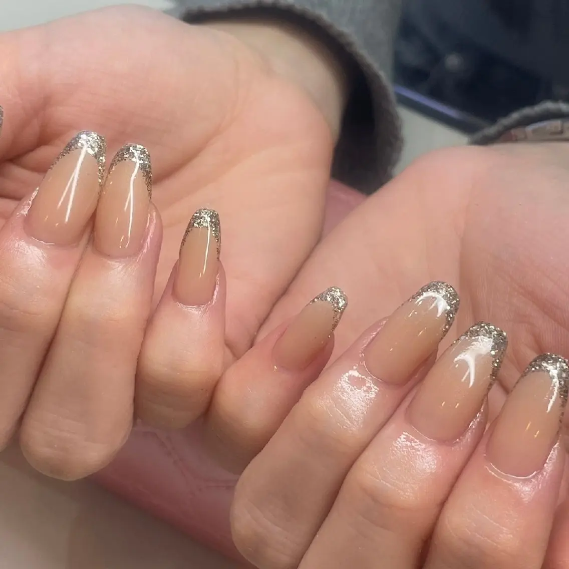 ネイル 長さ出し フレンチネイル ハンドネイル ハンドケア 心斎橋Salon Epokkuのネイルデザイン