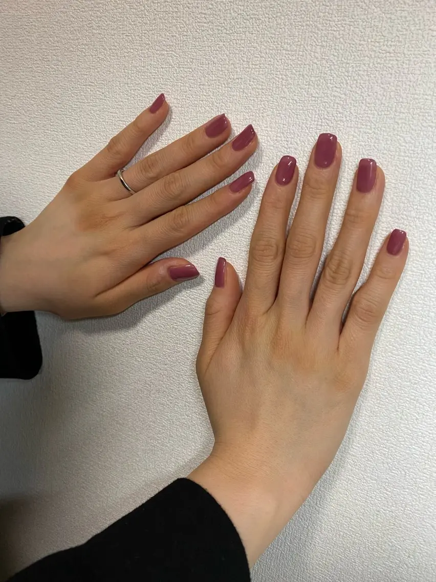 キッズ ネイル ピンク ハンドネイル 自宅サロン FeelFreeのネイルデザイン
