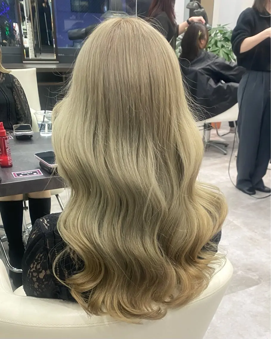 ロング カラー ヘアカラー トリートメント 透明感カラー/髪質 改善🎀suzukaのヘアスタイル