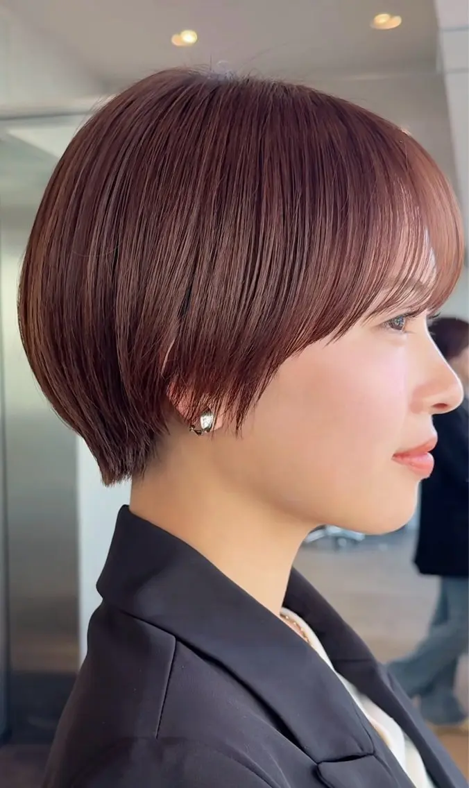 ショート カラー ヘアアレンジ キッズ ショートヘア 栄💗レイヤー｜ショ ートカット｜haruのヘアスタイル