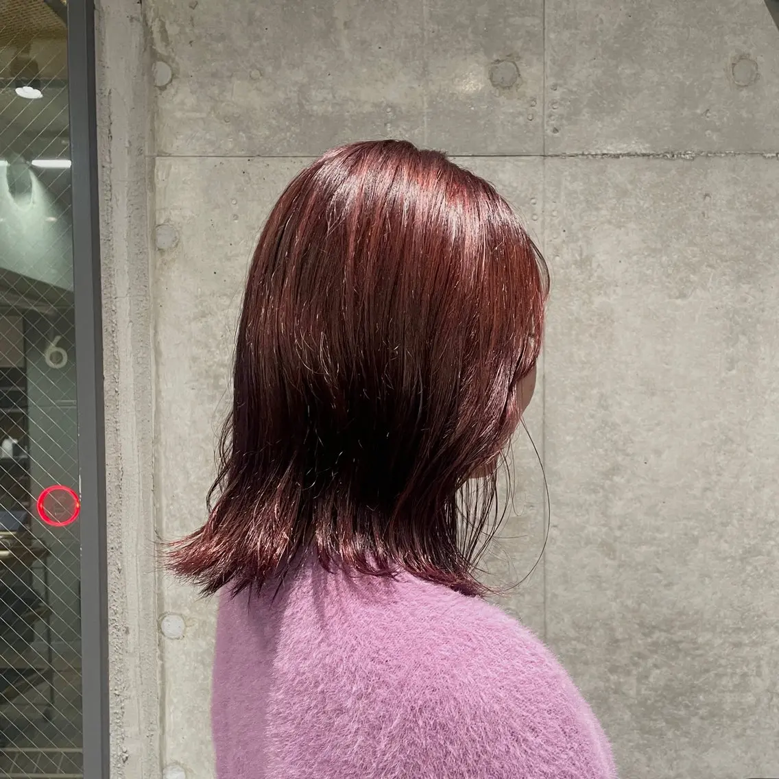 【ミディアムレイヤー】カット+カラー+aujua1トリートメントの写真