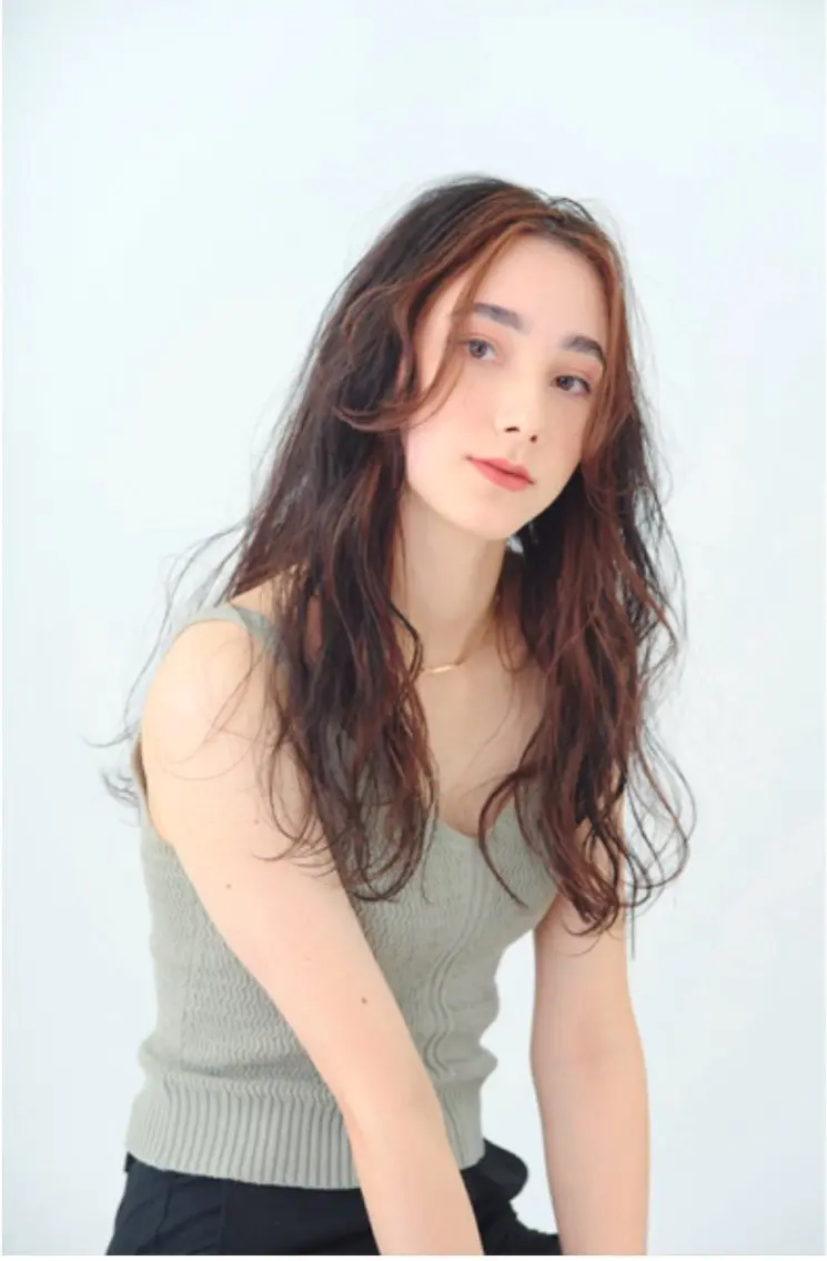 ロングの方必見！ニュアンスパーマモデル様✨️の写真