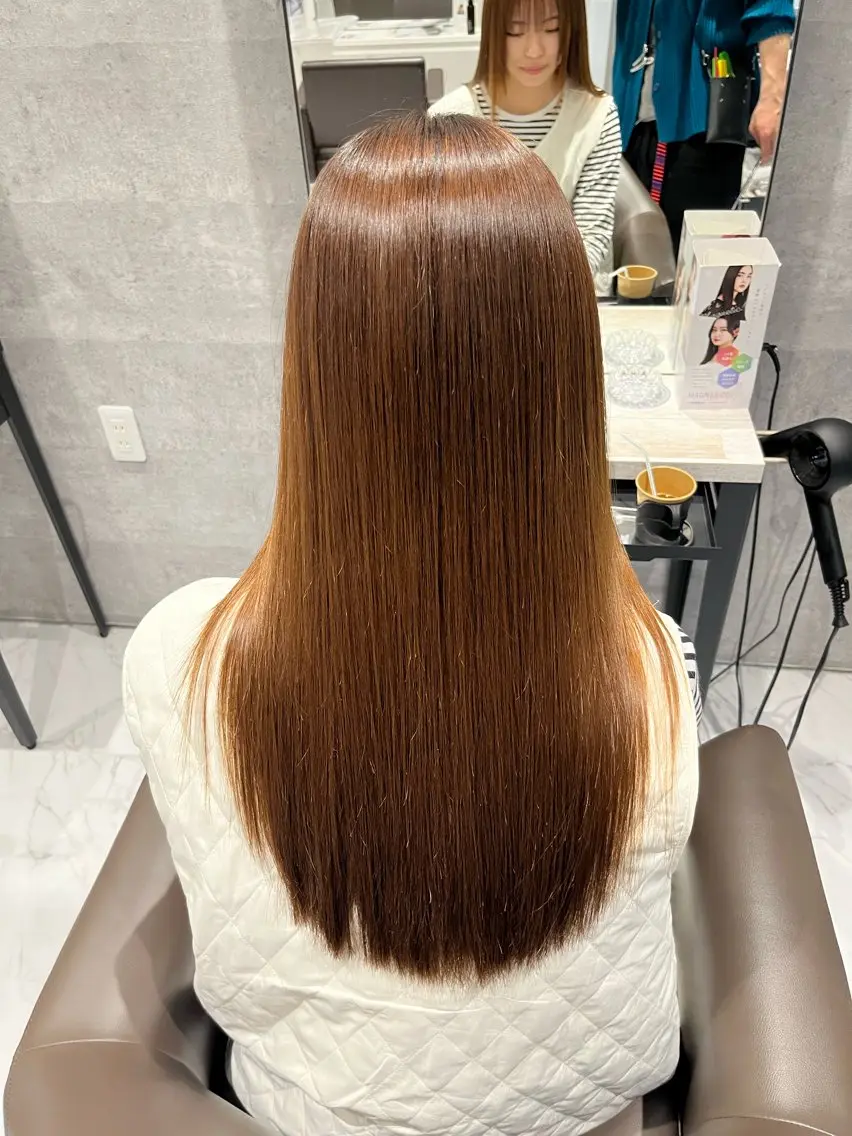 セミロング ヘアアレンジ カット 縮毛矯正 Grow by NYNY 坂本 理輝のヘアスタイル
