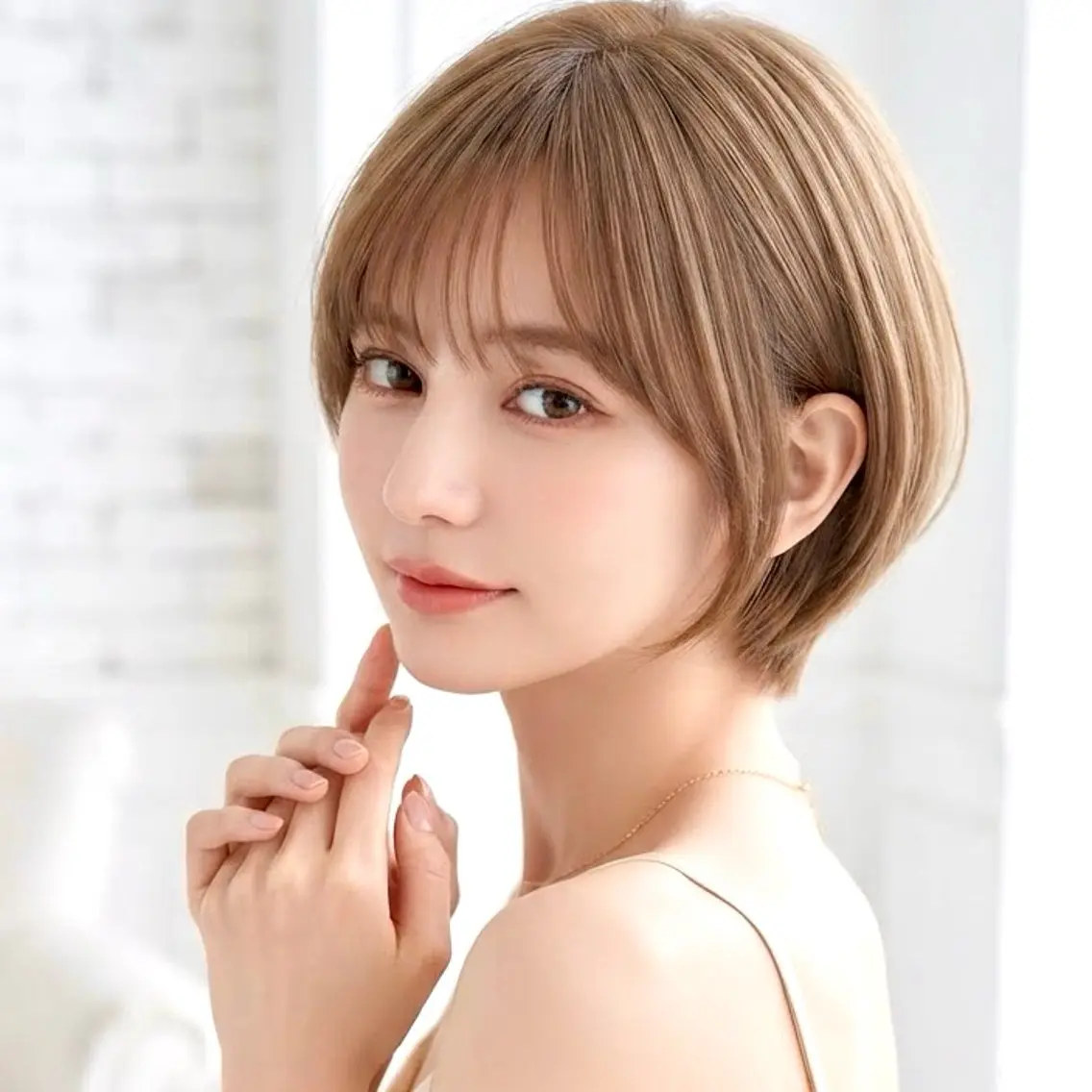 ショート 髪質改善/艶カラー /光吉洋平のヘアスタイル