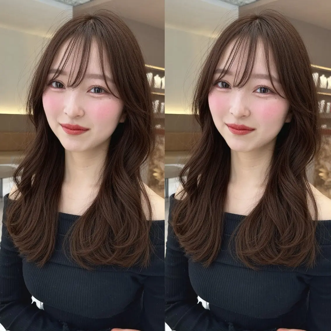 ミディアム カットモデル募集 長谷川のヘアスタイル