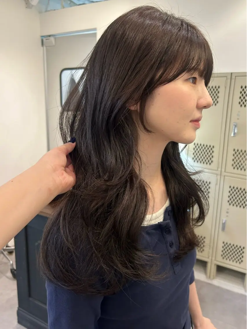 ロング カラー カット ヘアカラー トリートメント rina /レイヤー /ヘルシーヘアのヘアスタイル