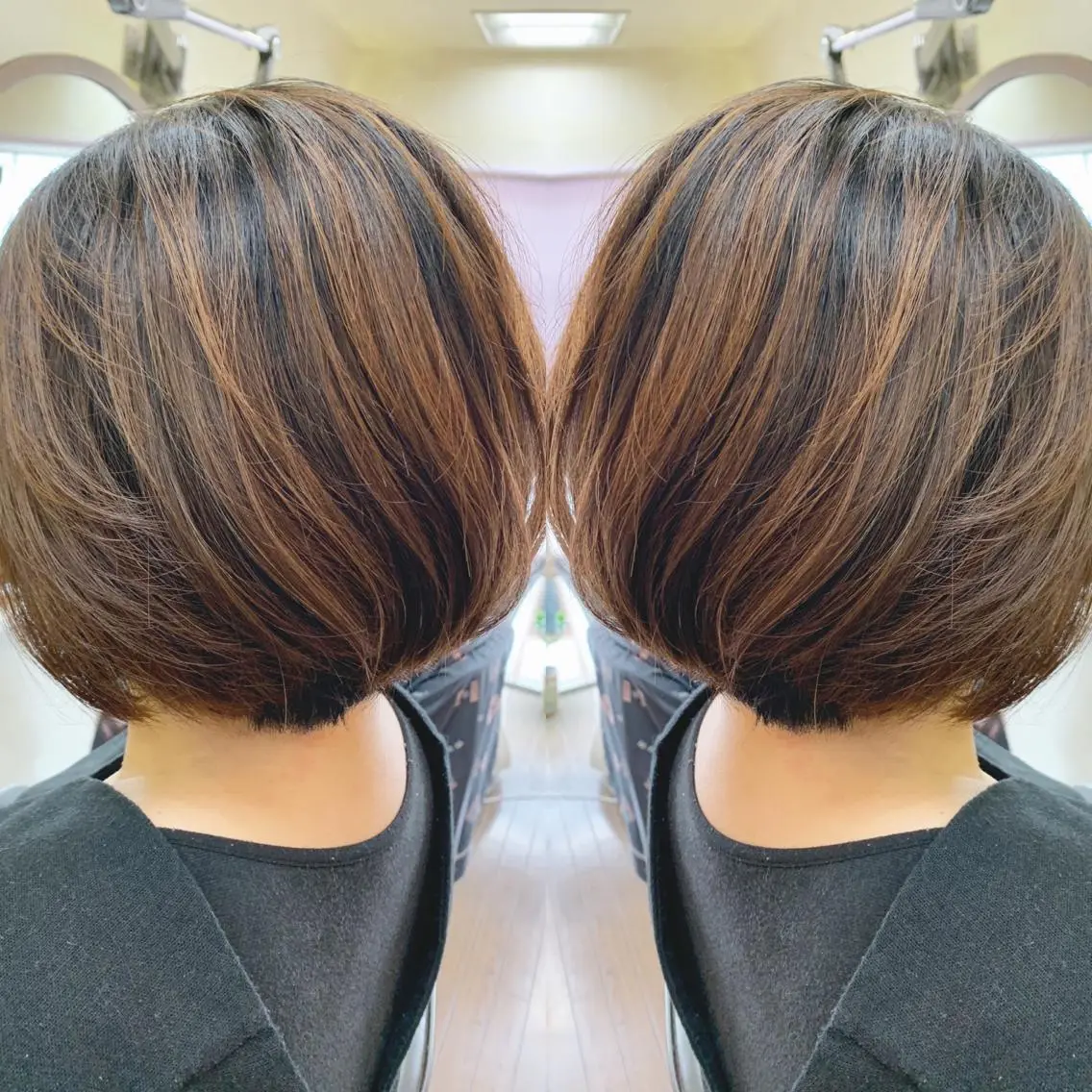 ショート 前下がりボブ ボブ カット H (エイチ) 烏丸御池店のヘアスタイル