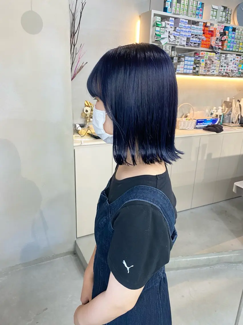 ミディアム カラー ヘアカラー 前橋 姫奈のヘアスタイル