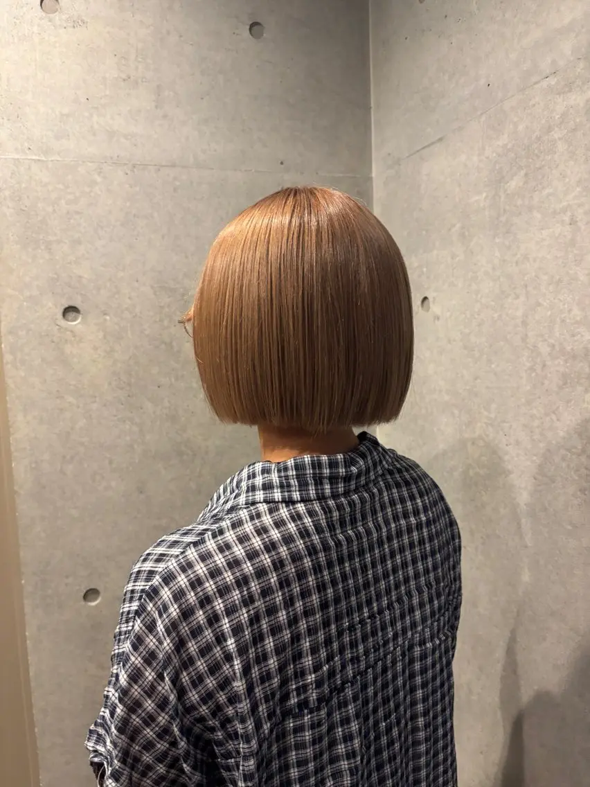 ミディアム カラー ボブ ヘアカラー トリートメント noa ☪︎のヘアスタイル