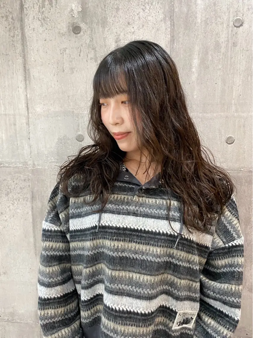 【モデル様限定】ロングレイヤーカット➕パーマの写真