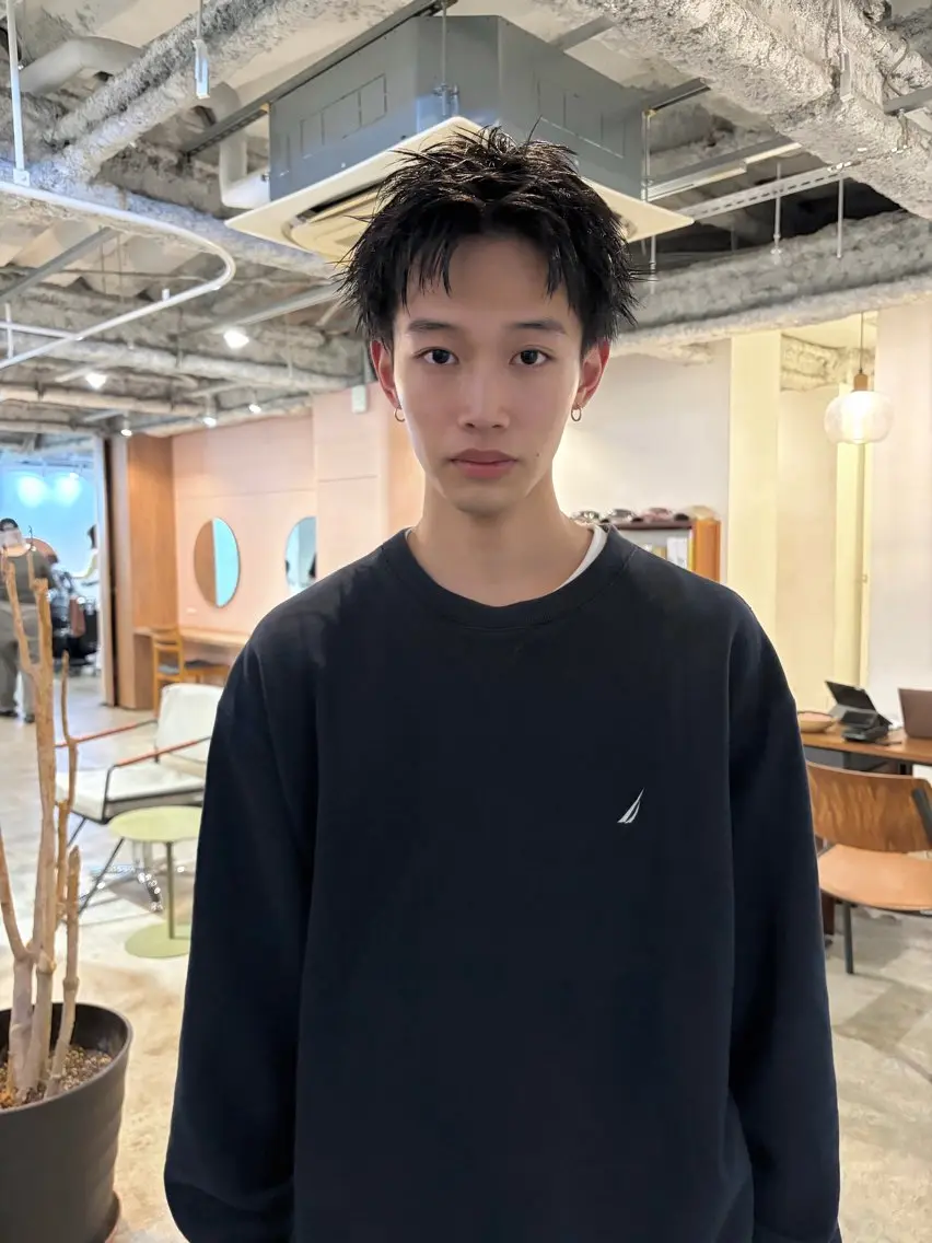 ショート カラー 黒髪 透明感カラー ショートヘア カット ヘアカラー yu maのヘアスタイル