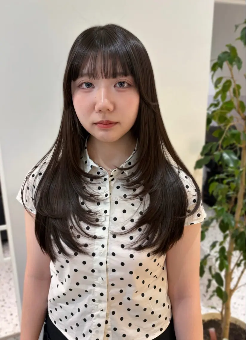カラー カット ヘアカラー RISAKO レイヤーカット🎀のヘアスタイル