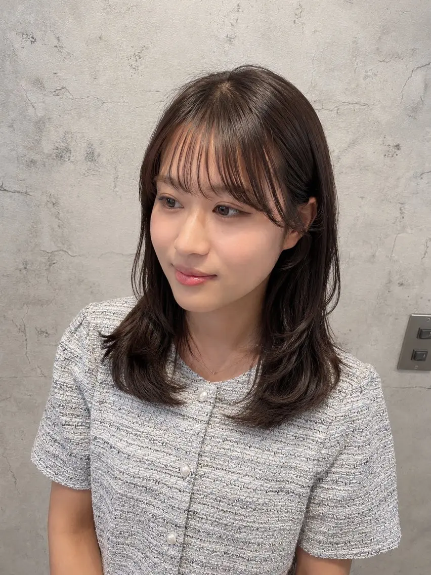 セミロング レイヤーカット カット 山本(末田) 崇子のヘアスタイル