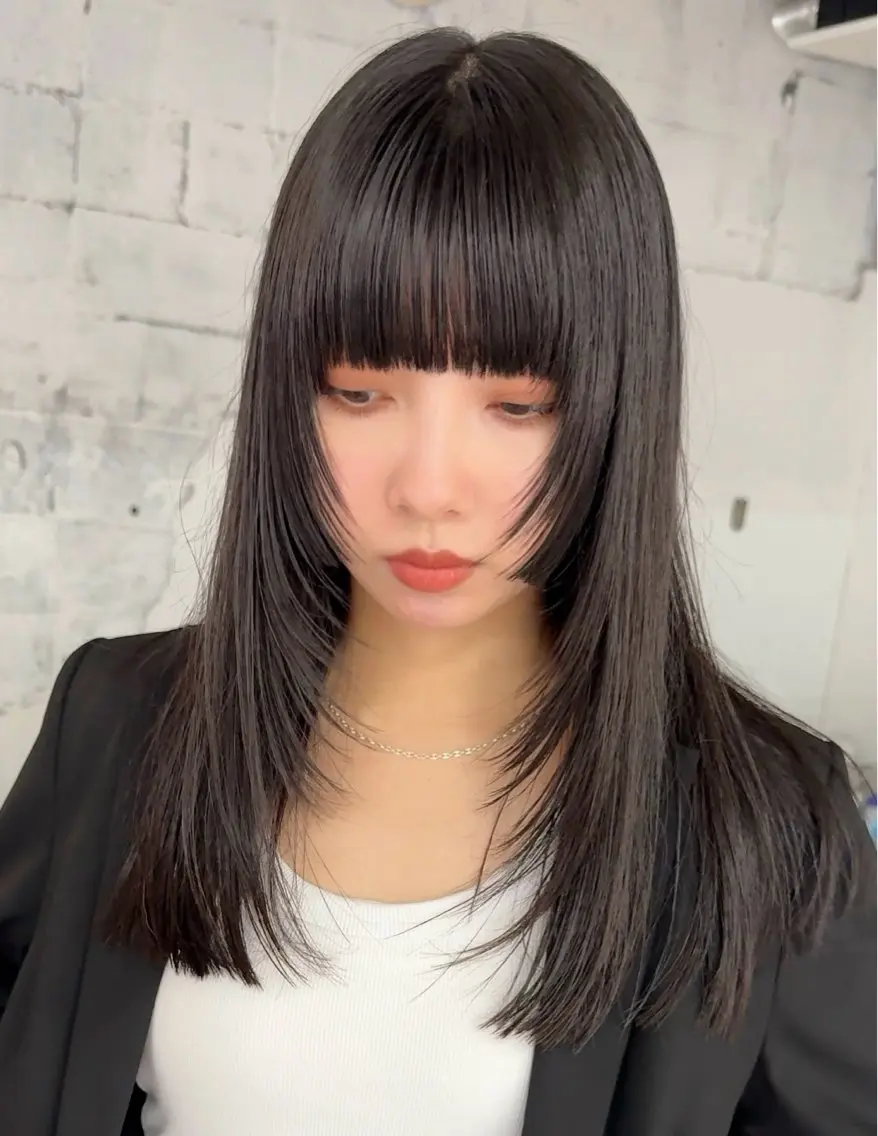 ミディアム レイヤーカット 千葉 太助のヘアスタイル